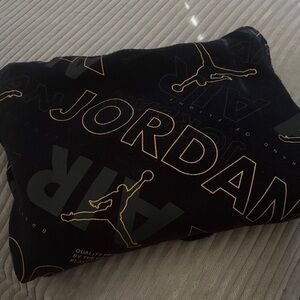Little kids Jordan Black Hoodie with Gold Accents